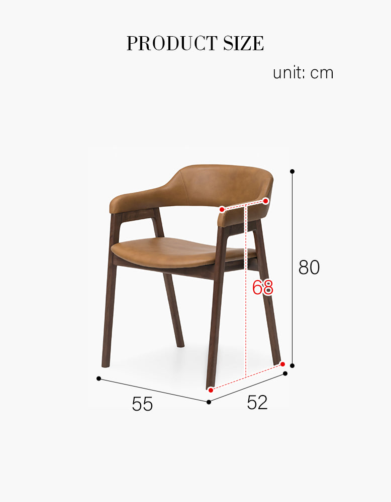 Murcell Matching Dining Chair, Leather Or Linen