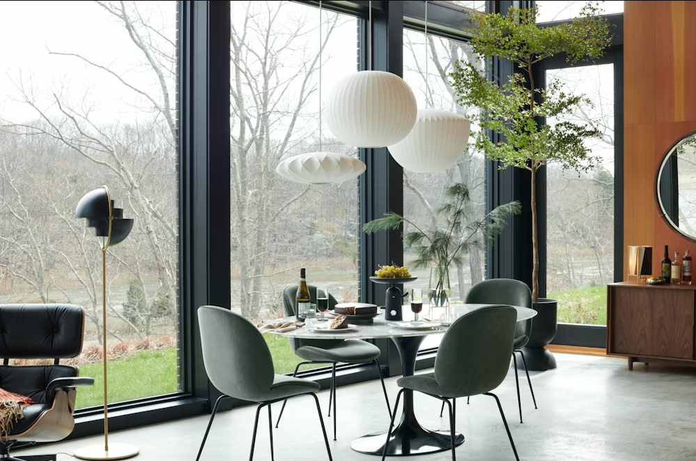 Masuda Oval Dining Table, Marble