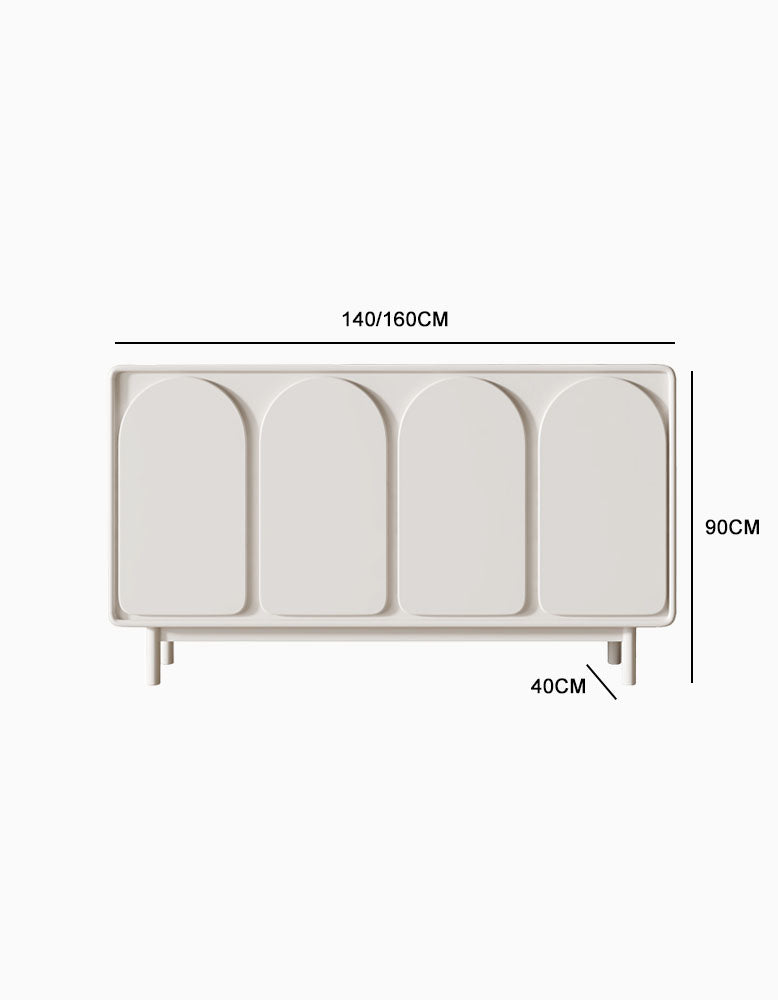 Mediterranean Style Sideboard, White｜ DC Concept