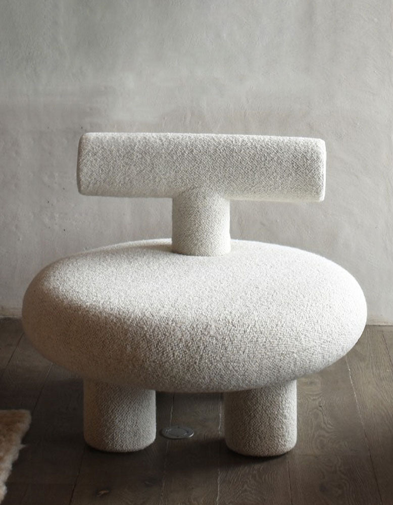 T Shapte Sheep Armchair, Cashmere wool｜ DC Concept