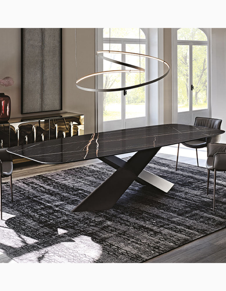 Glossy Dining Table, Marble｜ DC Concept