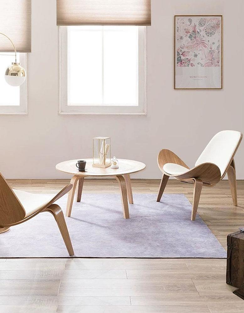Hans Wegner CH07 Shell Chair, White & Oak – DC Concept