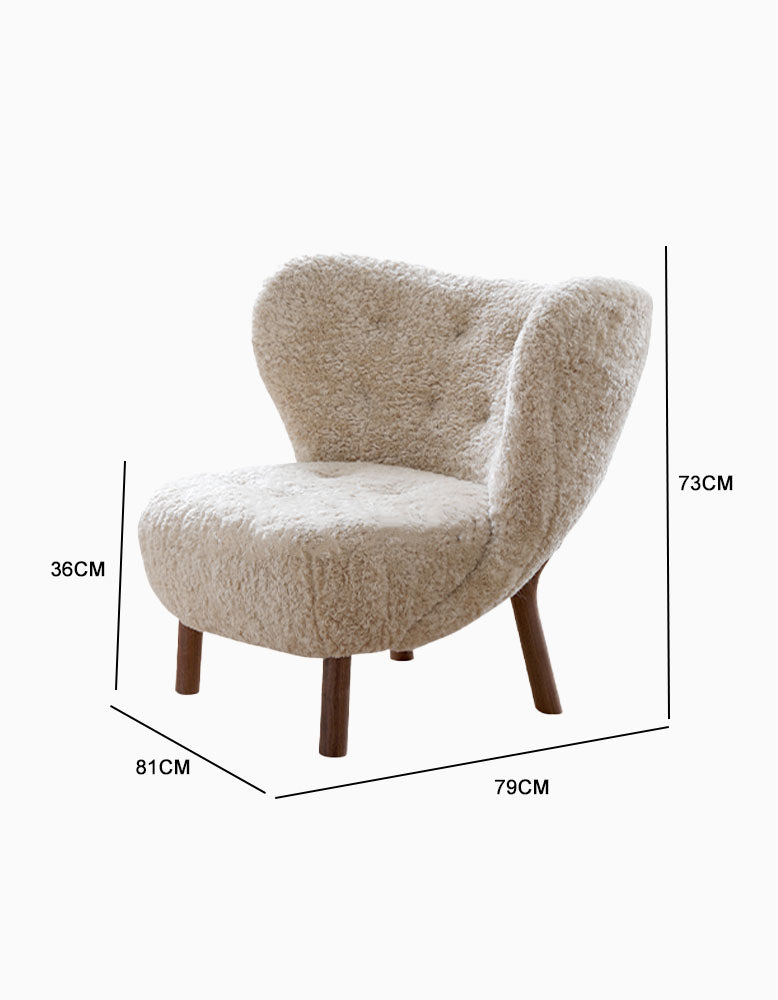 Little Fitz Lounge Chair, Long Hair｜ DC Concept