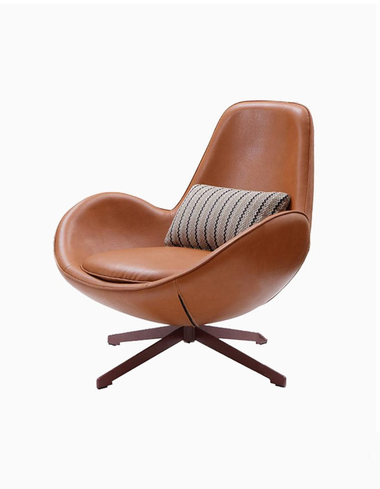 Snail Brown Chair, Leather｜ DC Concept